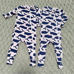 Pink Chicken - Whale Romper Bundle - 6-12 Months